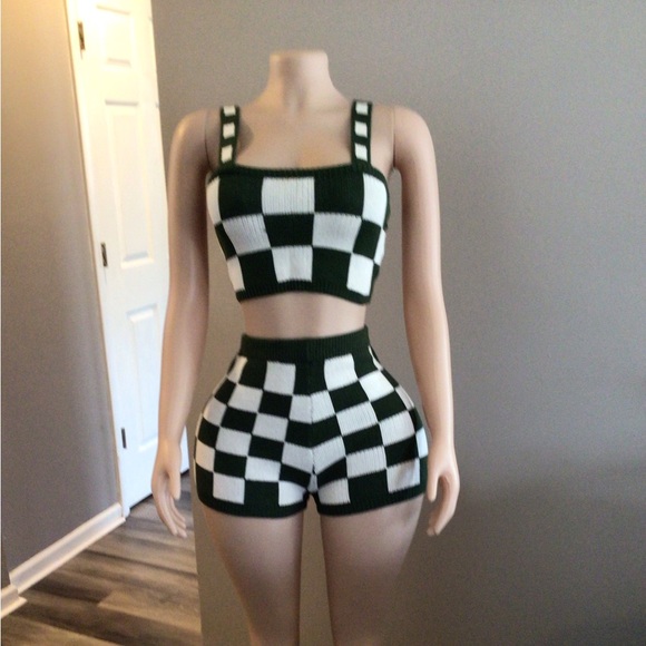 Checkered Short Set - Picture 2 of 4